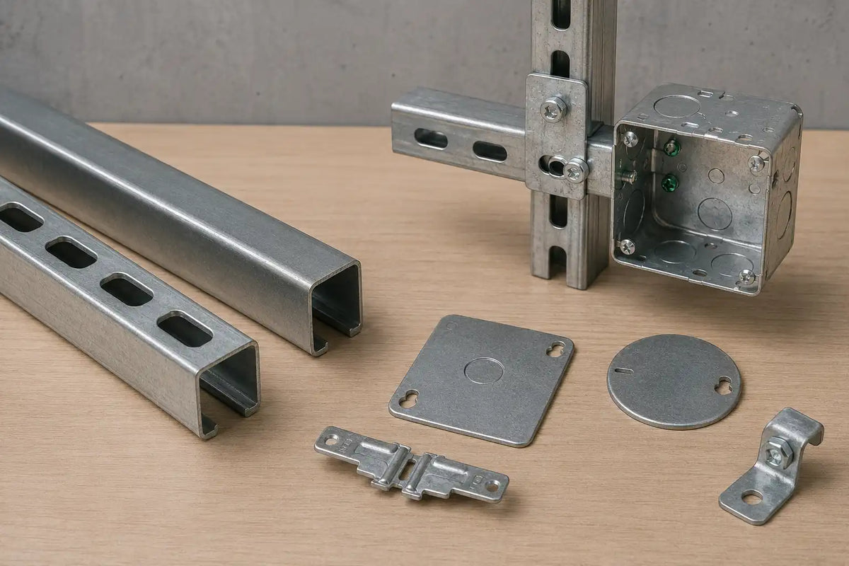 Accessoires électriques en métal pour installations murales et câblage
