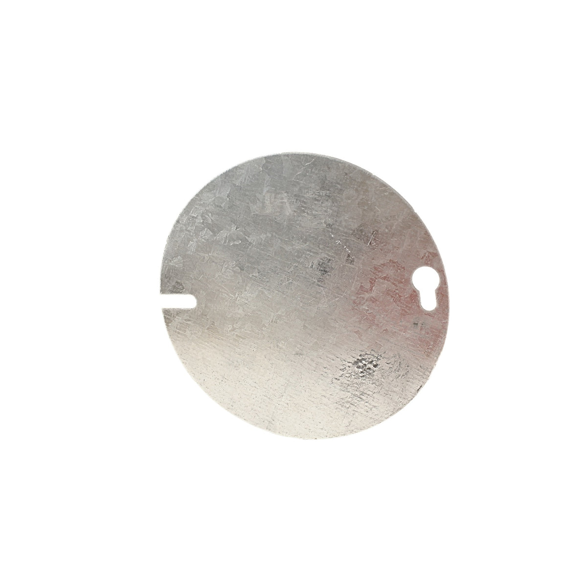 COUVERCLE ROND ACIER GALVANISÉ 4 PO SANS KNOCKOUT (QTE200)