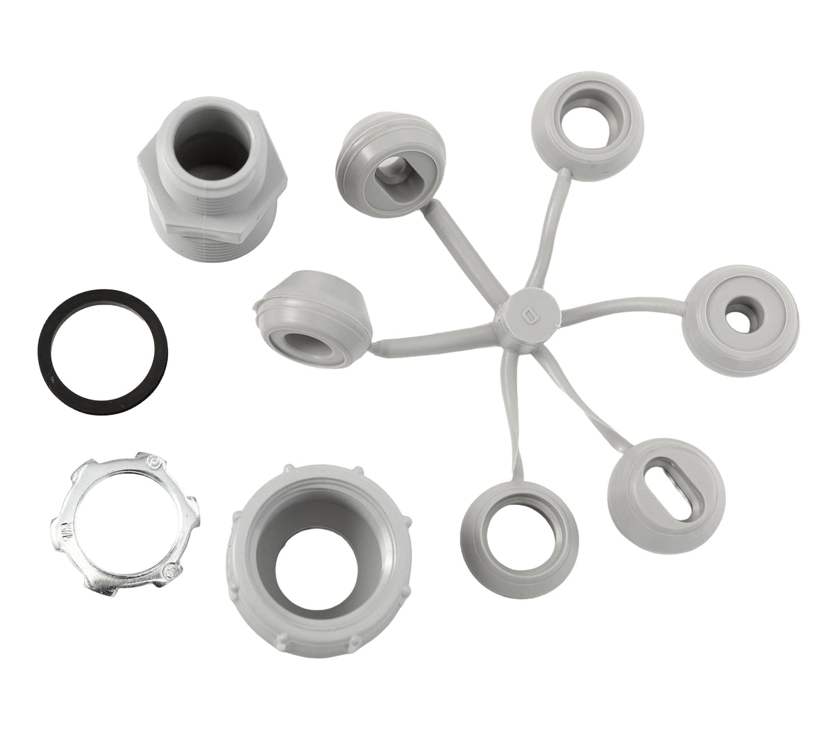 Connecteur attenuateur de tension 1/2 pvc gris (royal)(bte50)