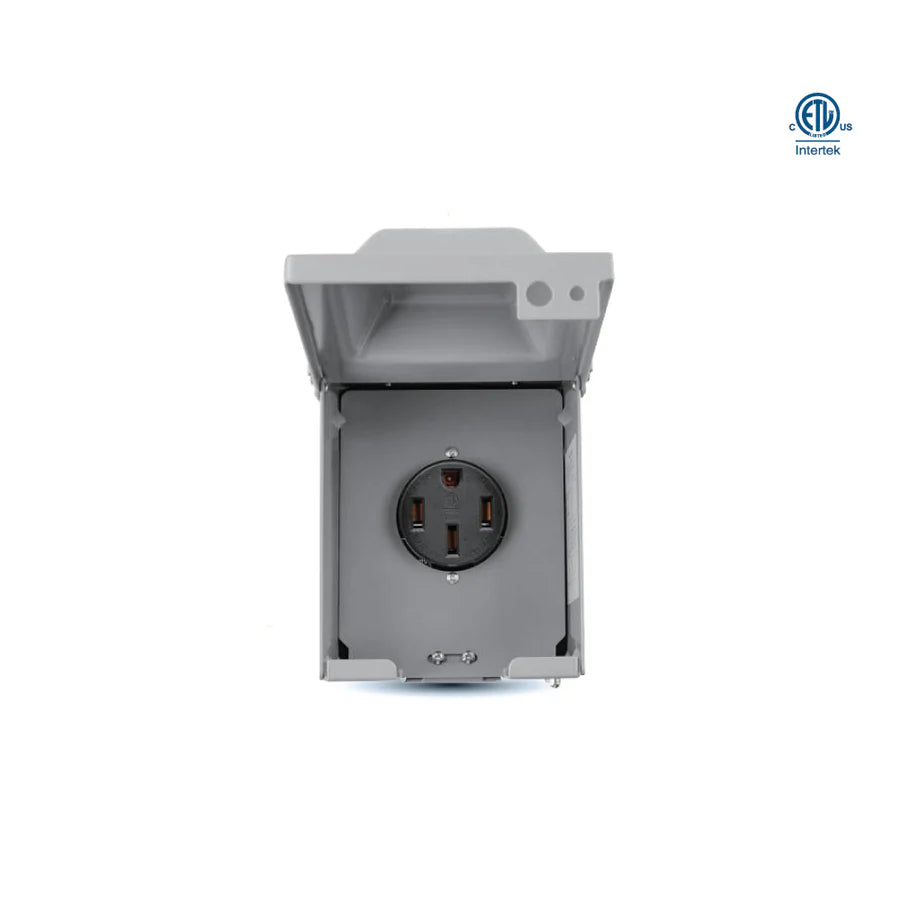 Prise NEMA T 14-50R,50A 125/250V boîtier métallique 50amp 125/250v (Bte6)