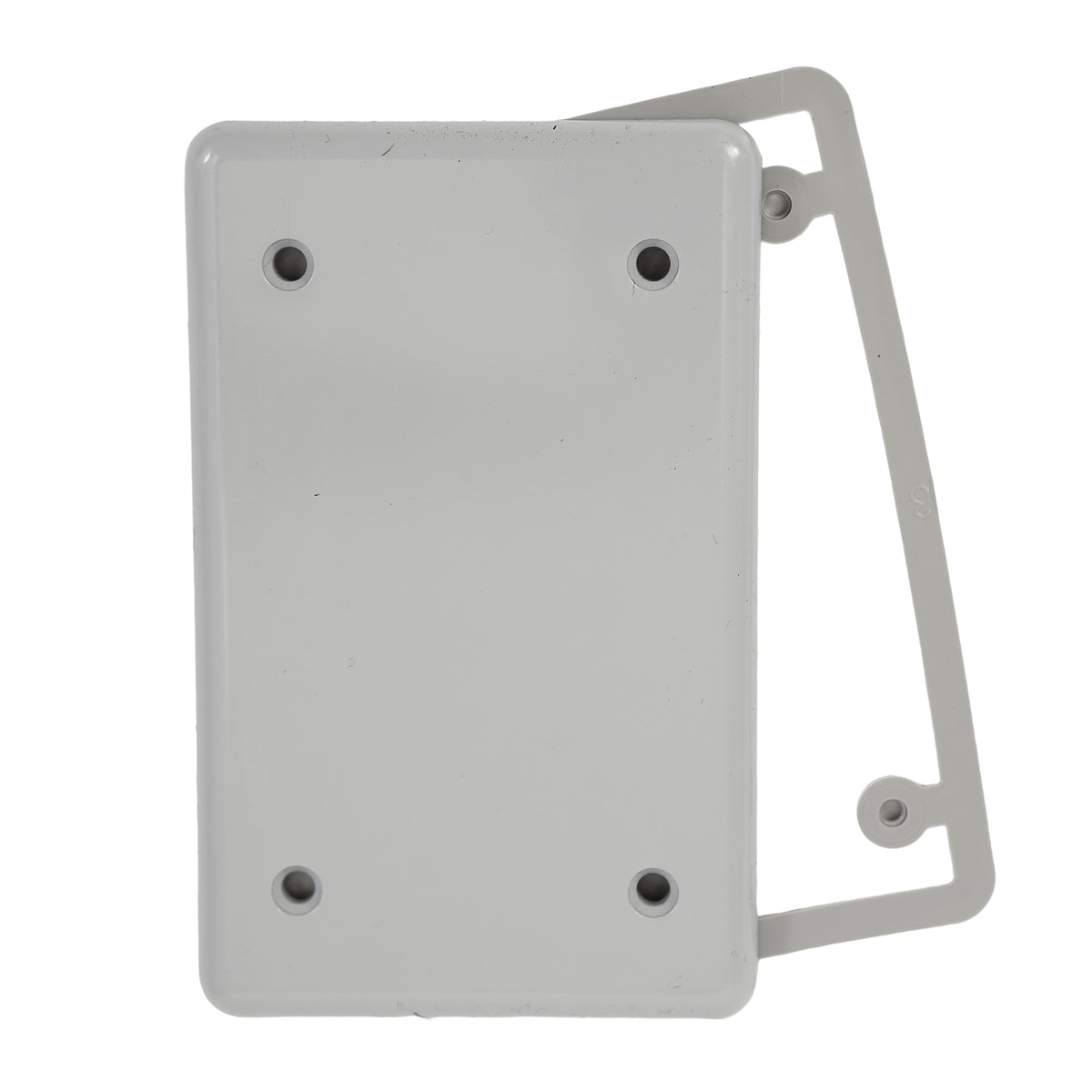 PLAQUE SIMPLE PLEINE PVC GRIS (BTE25)