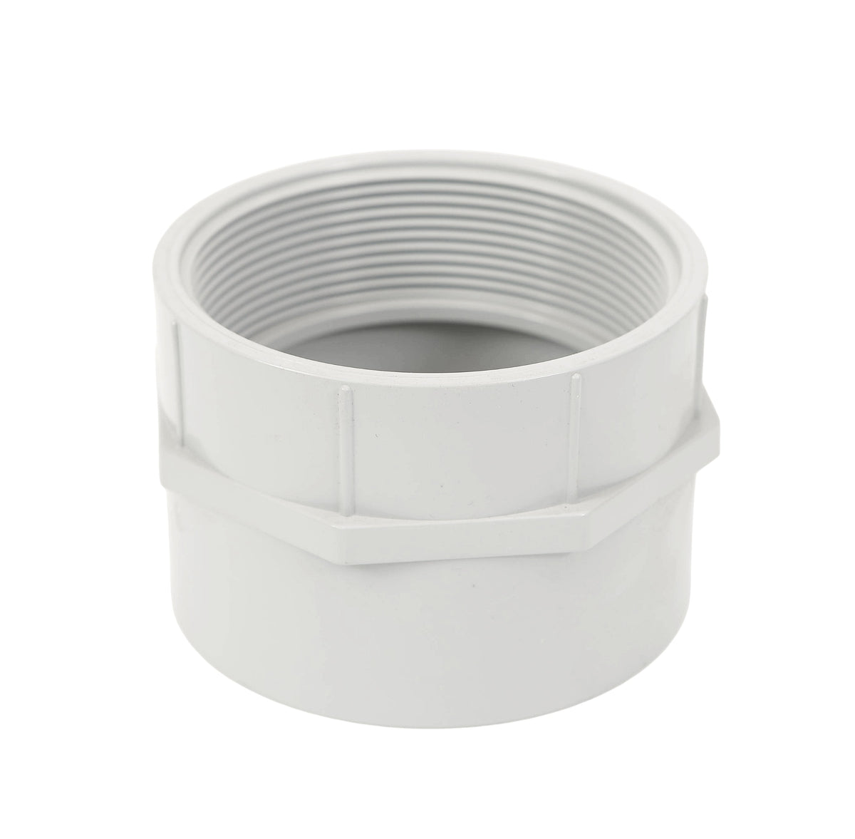 Adapteur femelle 4'' pvc gris (bte15)