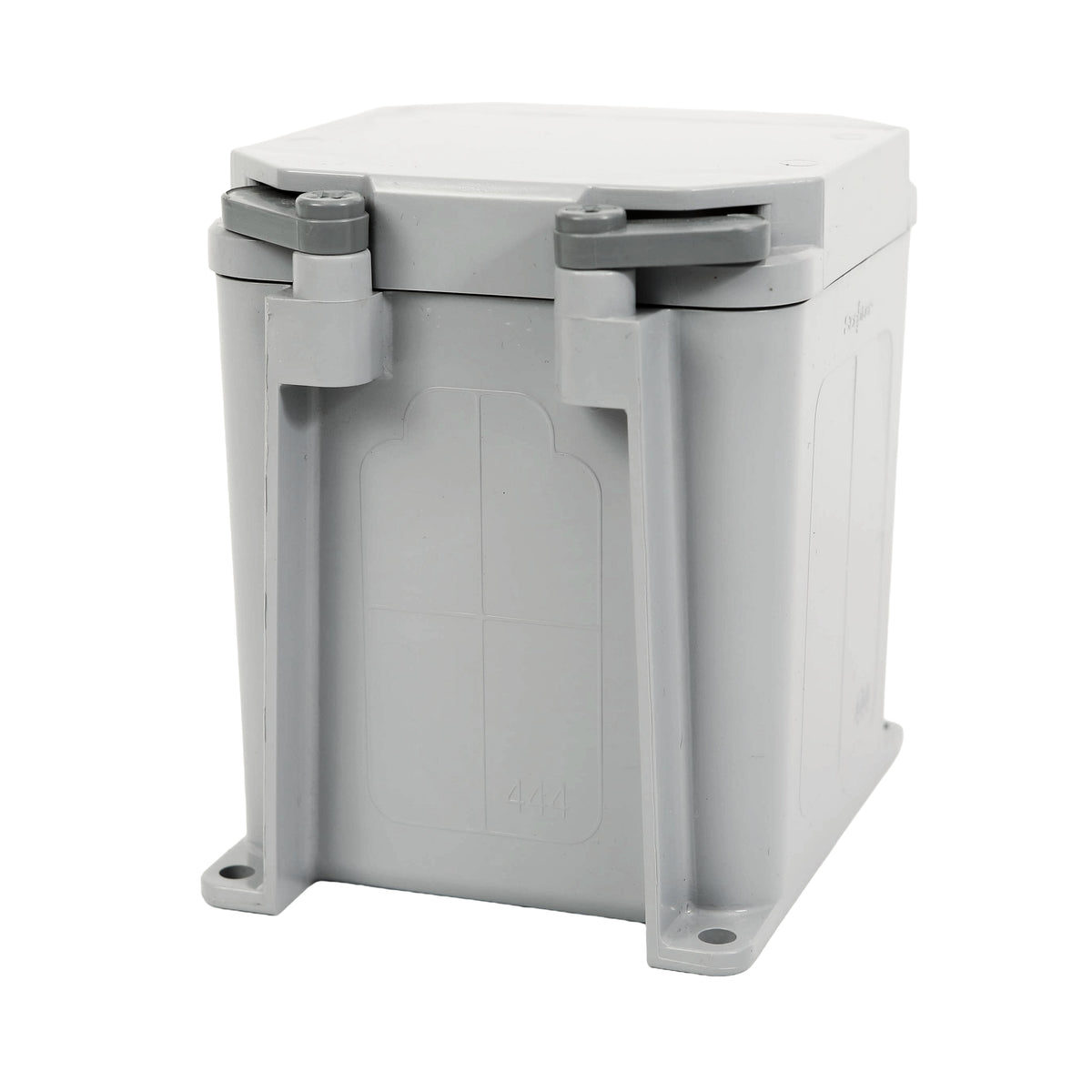 4x4x4 boite de jonction pvc gris ouverture rapide