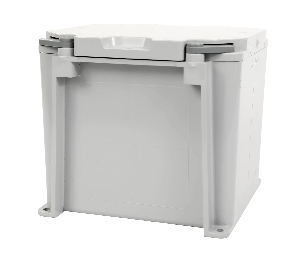 6x6x6 boite de jonction pvc gris ouverture rapide