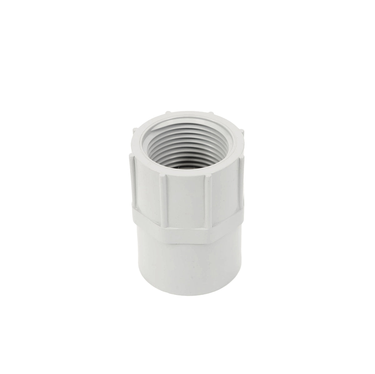 Adapteur femelle 1 pvc gris (bte50)