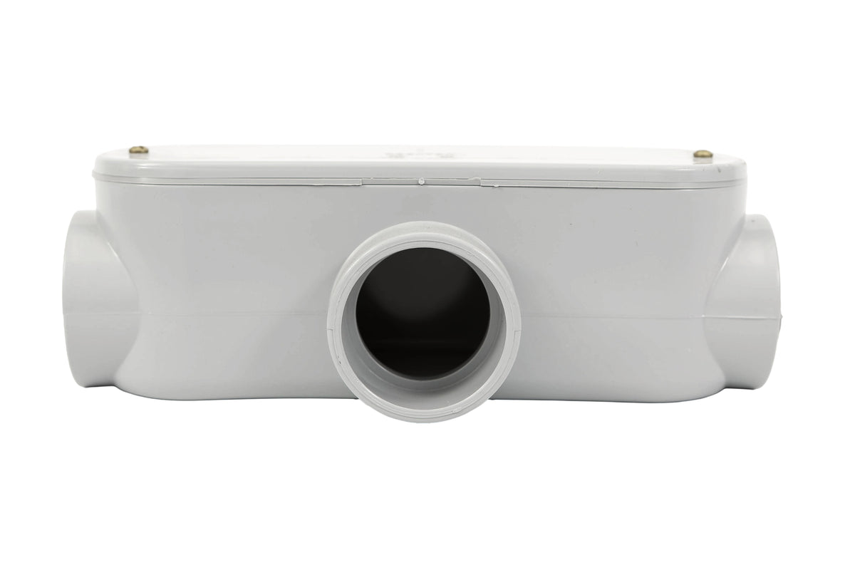Acces fitting t 2 pvc gris (bte10)