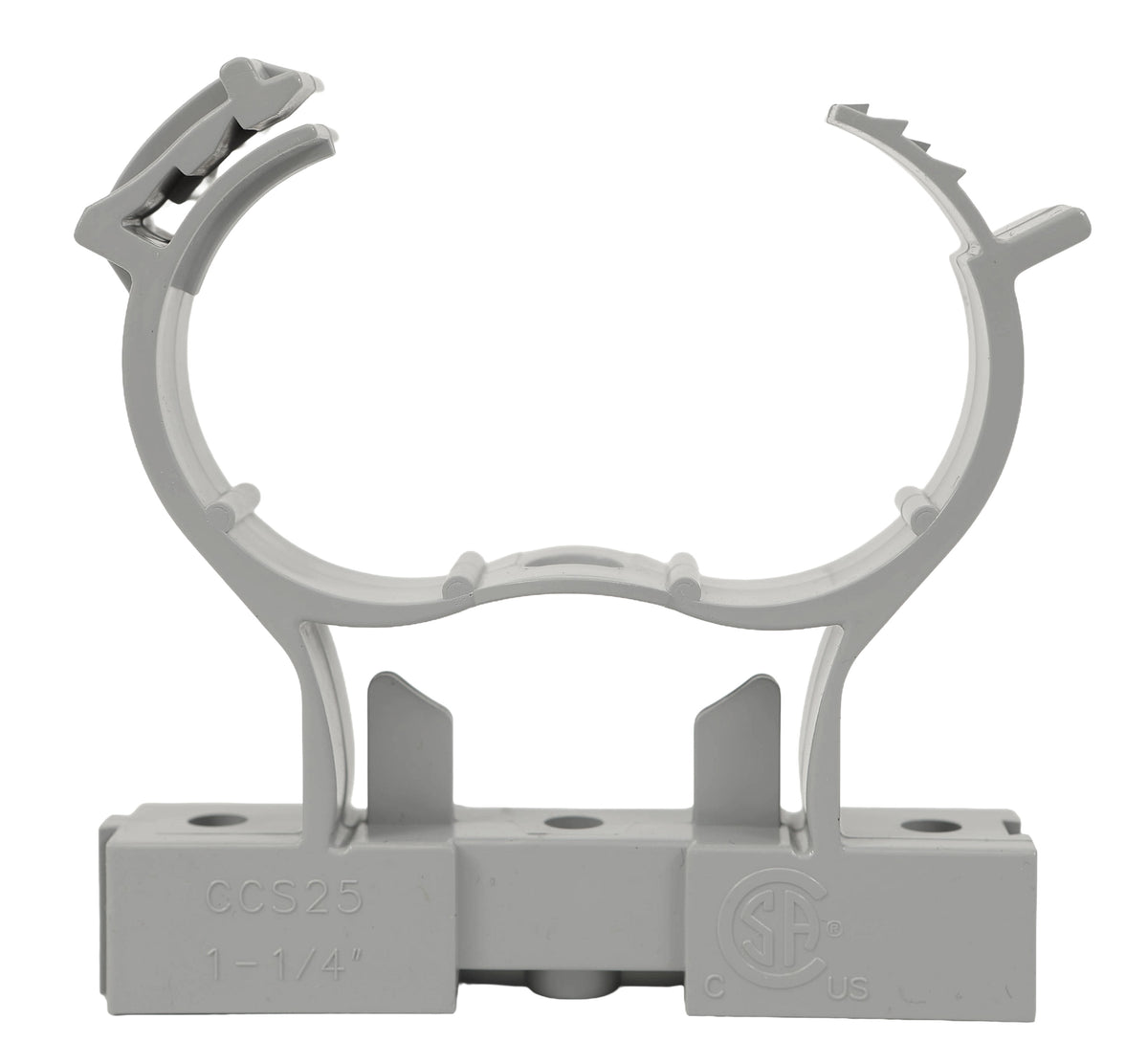 Strap a tuyau avec spacer pvc 1 1/4 (bte30)