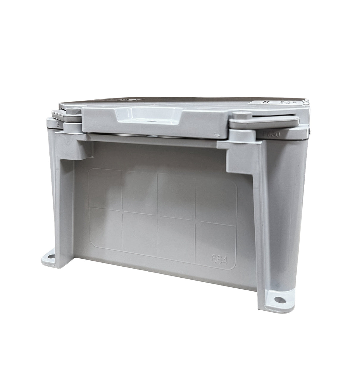 6x6x4 boite de jonction pvc gris ouverture rapide (bte5)