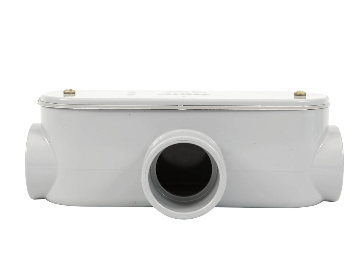 Acces fitting t 1 1/2 pvc gris (bte10)