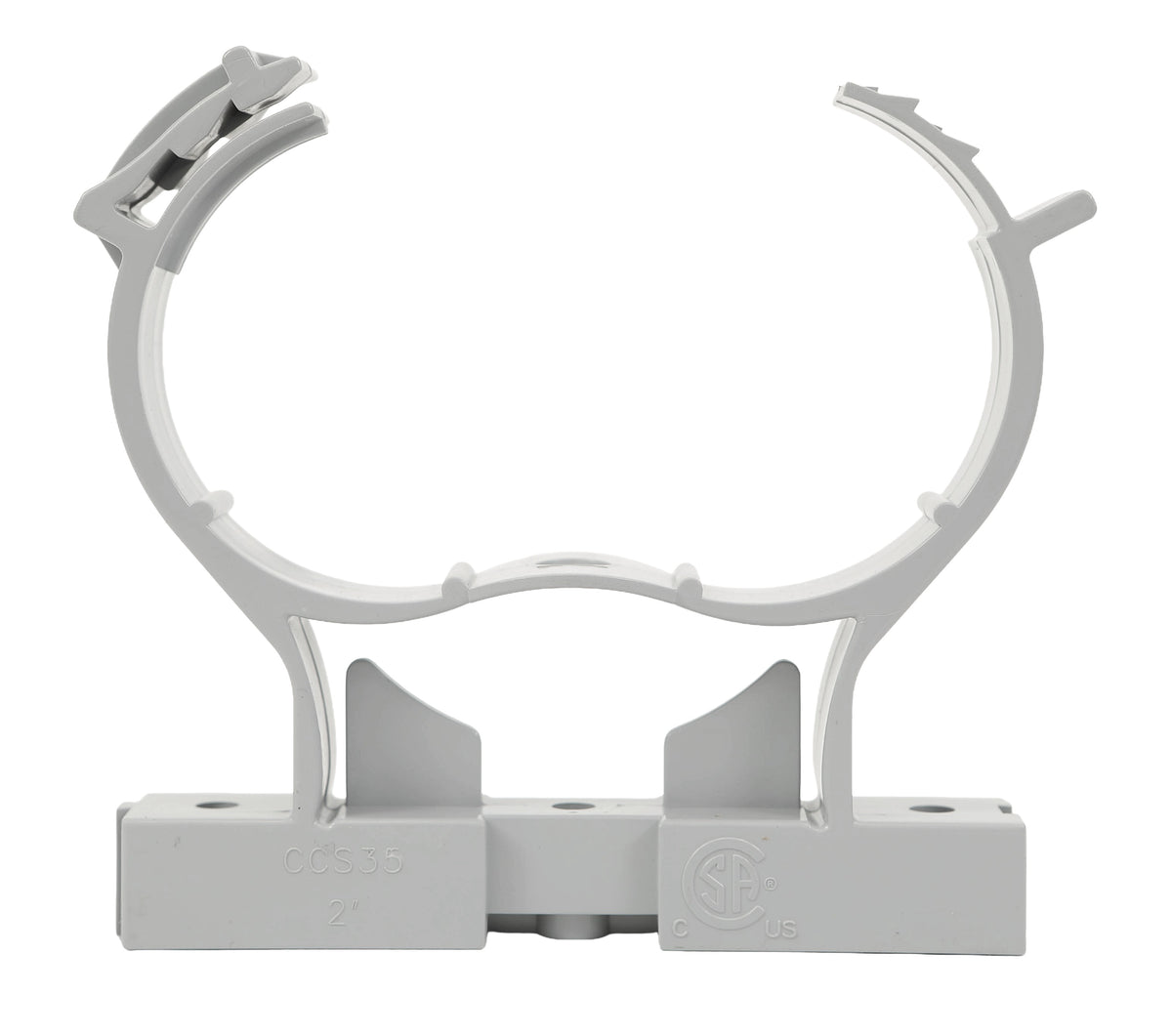 Strap a tuyau avec spacer pvc 2" (bte20)