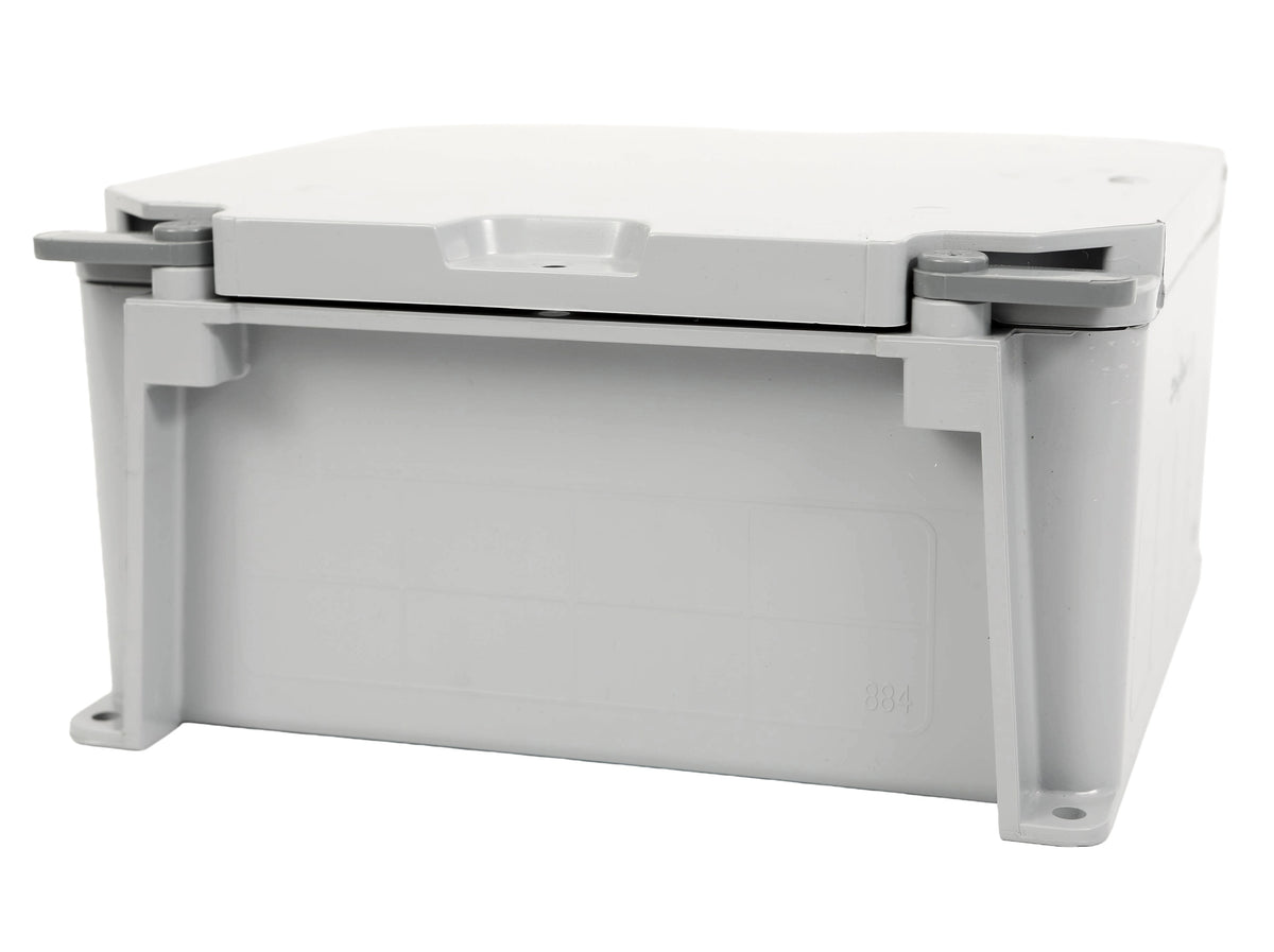 8x8x4 boite de jonction pvc gris ouverture rapide (bte6)